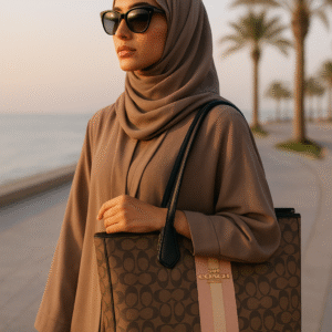 Coach Signature Stripe Tote – Premium Edition