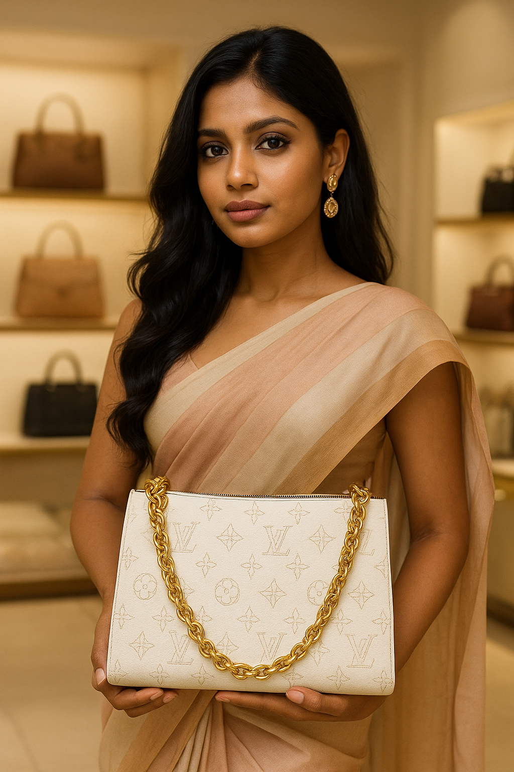 Louis Vuitton Monogram Chain Shoulder Bag