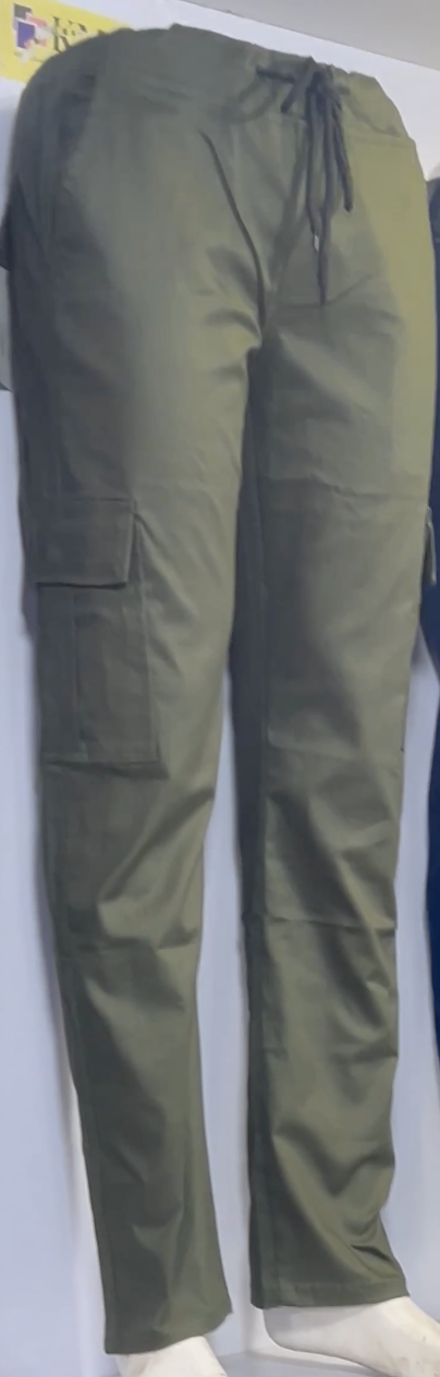 Men’s Green Stretchable Cargo Jogger Pants – Streetwear Style - Image 2