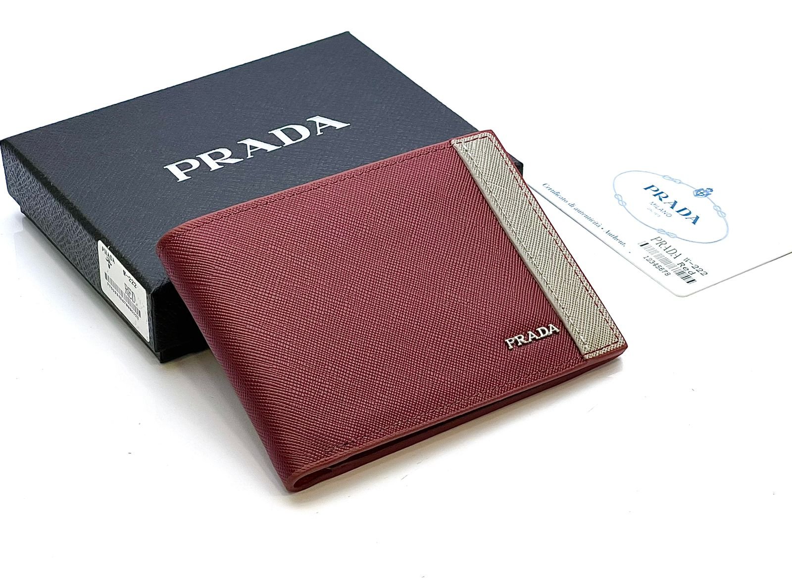 Prada Saffiano Leather Bi-Fold Wallet - Image 2